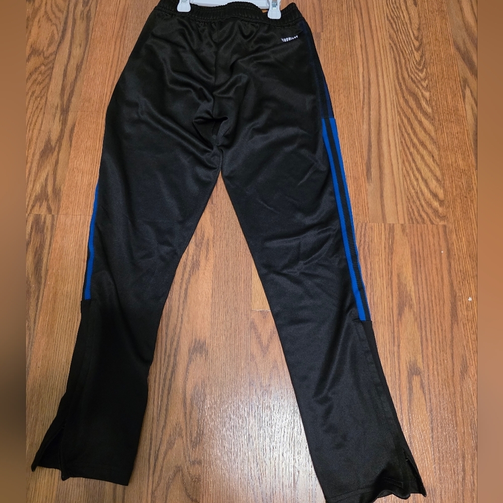 adidas Black Athletic Bottoms with Subtle Gray Logo